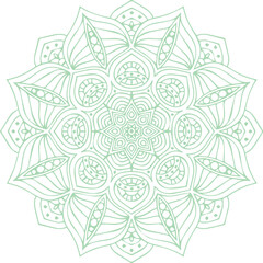Beautiful flower art and mandala vector design
