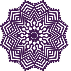 Beautiful flower art and mandala vector design