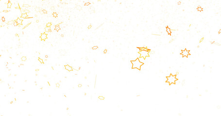 stars gold modern frame in 3d