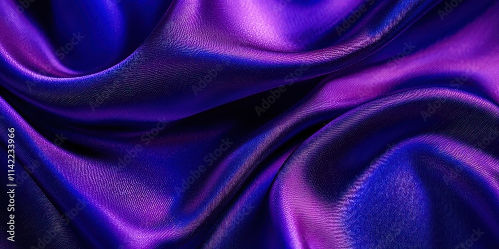 Poster purple fabric with a pattern