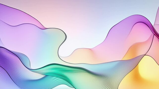 Abstract background with colored waves 