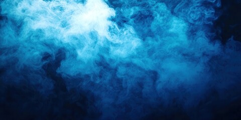 Blue smokey cloud with a white cloud in the middle