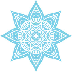 Beautiful flower art and mandala vector design