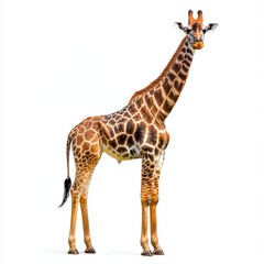 Obraz premium giraffe isolated on white background