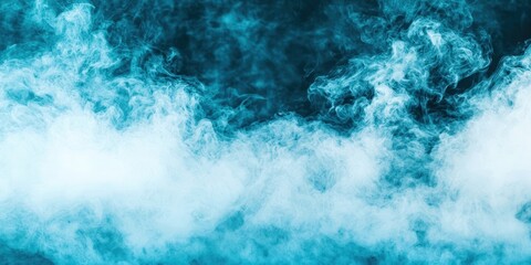 Blue and white smokey background with a blue cloud