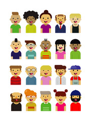 collection of vector people characters