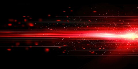 Red line with a lot of sparks