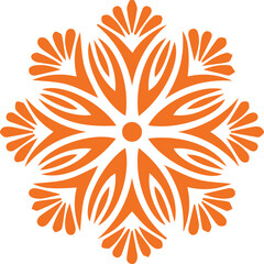 Beautiful flower art and mandala vector design