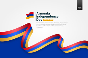 Armenia flag background, Armenia independence day 21st september