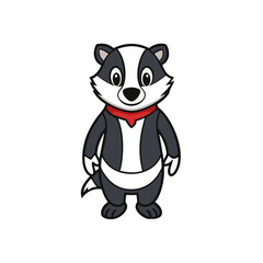 Badger cartoon vector illustration