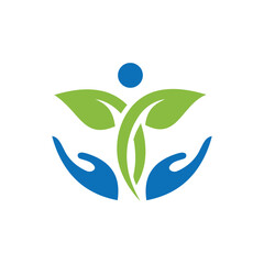 People health care logo icon design. vector healthy life human symbol.