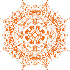Beautiful flower art and mandala vector design
