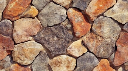 Fototapeta premium Unique desert rock texture showcasing earthy tones and natural formations in raw style