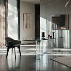 clean modern interior house