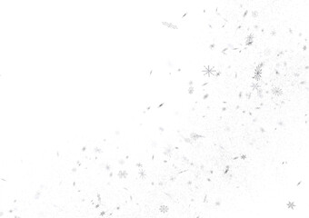 Frosty Snowfall: Mesmeric 3D Illustration Depicting Descending Holiday Snowflakes