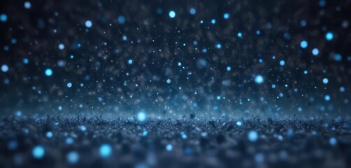 Blurred blue dots, creating an ethereal, dreamy effect  ,  color,  cosmic