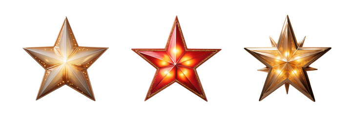 Fototapeta premium Christmas star with light