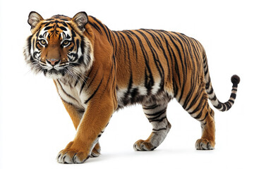 Fototapeta premium Tiger On White Background