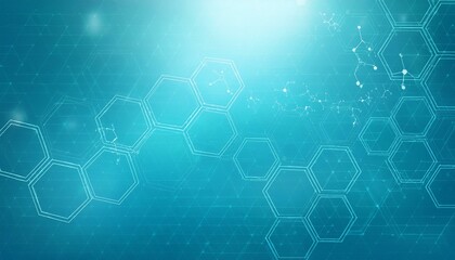 Fototapeta premium Hexagon pattern background healthcare medical background concept 