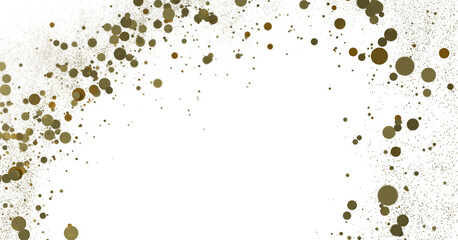 Cascading Splendor: Striking 3D Illustration Showcasing a Dazzling gold Confetti Display