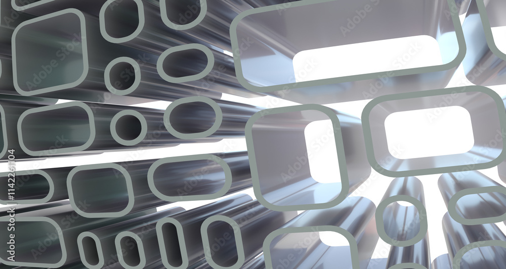 Aufkleber Abstract Low-Poly background. triangulated texture. Design 3d. Polygonal geometrical pattern. Triangular modern style
