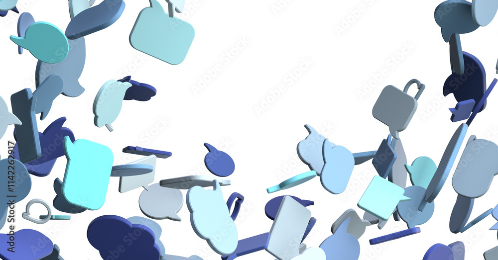 Poster hand holding using mobile phone with email icon on screen. concept of business communication