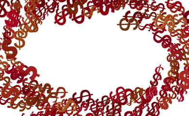 dollar symbol, 3d render illustration