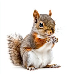 squirrel isolated on white background