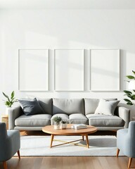 modern living room with sofa