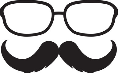 Mustache and glasses Disguise Illustration