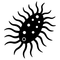  Hydrozoan silhouette vector art illustration
