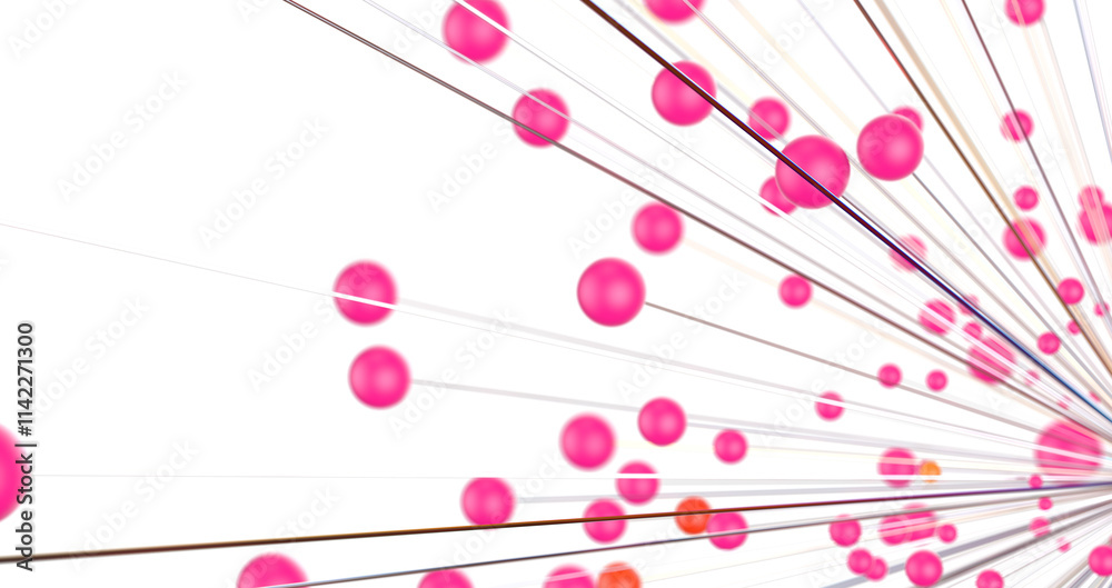 Aufkleber Abstract network of physical devices on the Internet using a network connection
