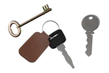 Keys isolated on white