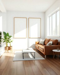 modern living room with fireplace