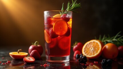 Smoky Mezcal Cocktail in Round Glass Tumbler