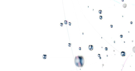 Abstract 3d render, network concept, background