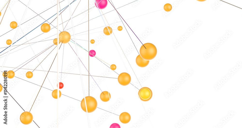 Poster network structure - abstract design connection