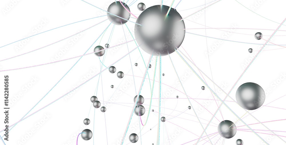 Poster network structure - abstract design connection