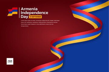 Armenia flag background, Armenia independence day 21st september