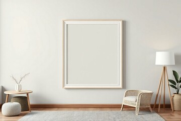 interior of a room with a chair