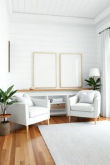 Fototapeta premium modern living room with sofa