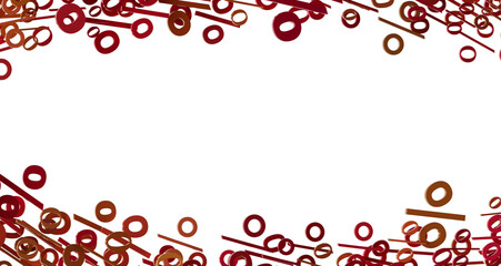 3d Sales icons floating in the air 3D rendering