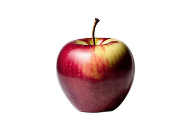 A Perfectly Ripened Apple on the white background