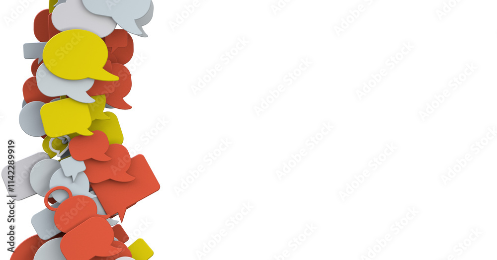 Poster hand holding using mobile phone with email icon on screen. concept of business communication