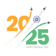 Republic Day 2025 India Minimal Design Vector
