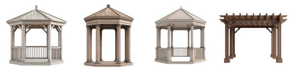 Obraz premium Magnificent Outdoor Structures for Relaxing and Entertaining in Elegant Outdoor Spaces