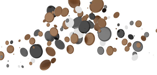 confetti png. Gold confetti falls from the sky. Glittering confetti on a transparent background. Holiday,