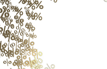 3d Sales icons floating in the air 3D rendering