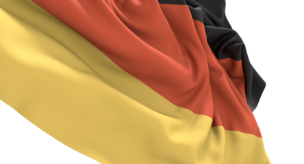 The German flag waving proudly Germany flag proud