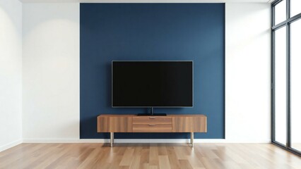 modern living room with tv